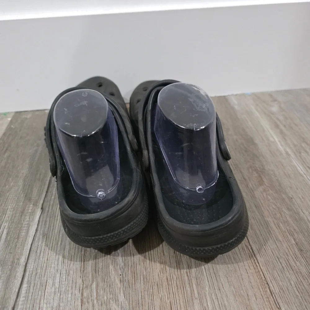 Crocs Mens Baya Clog Size 12 Black Lightweight Breathable Slip On Shoes